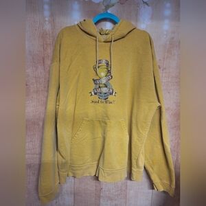 District Yellow Cartoon Character Sweater